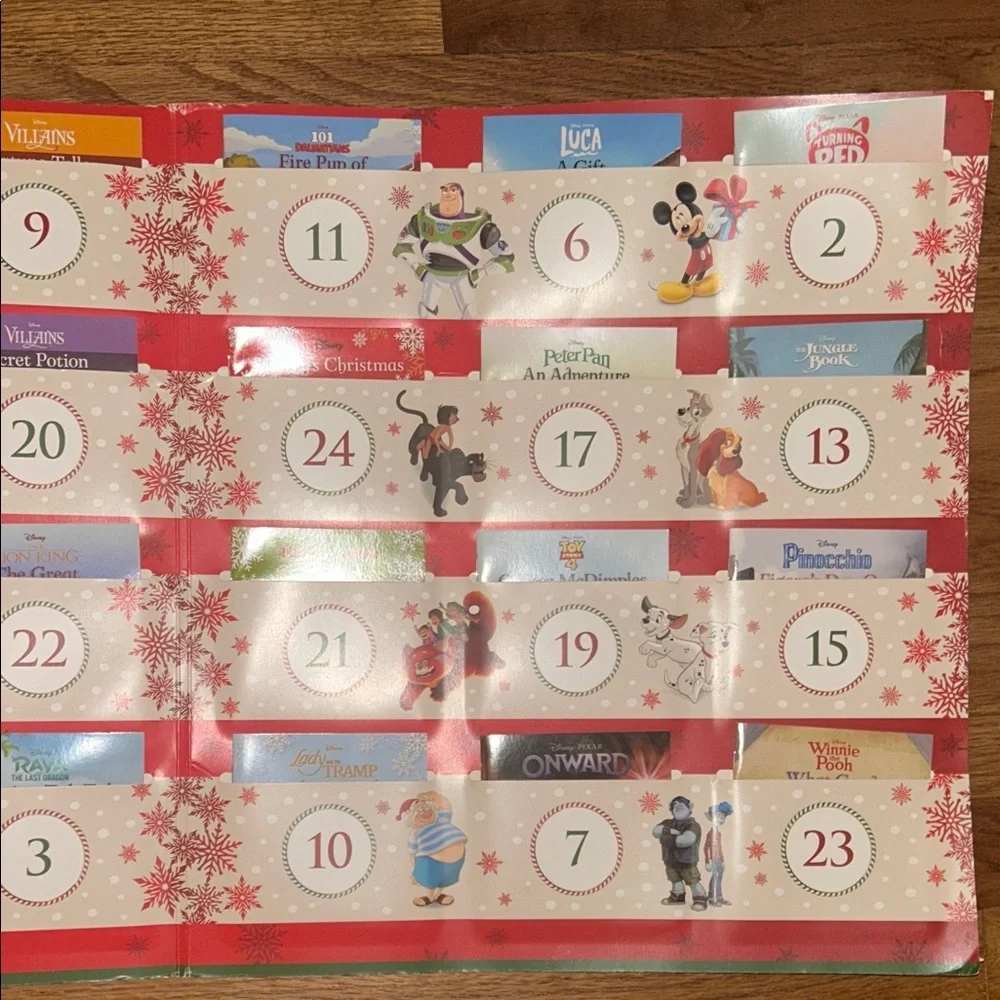 Disney Advent Calendar with Colorful Characters